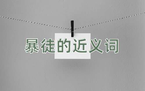暴徒的近义词