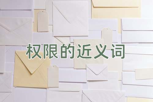 权限的近义词