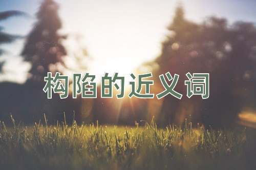 构陷的近义词