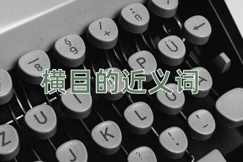 横目的近义词