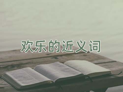 欢乐的近义词