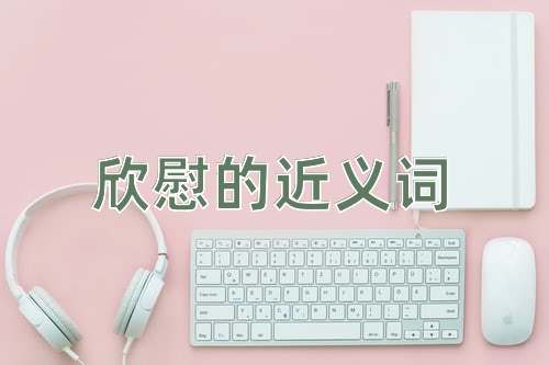 欣慰的近义词