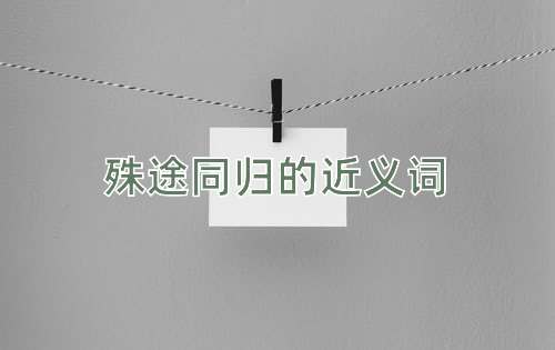 殊途同归的近义词