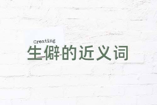 生僻的近义词
