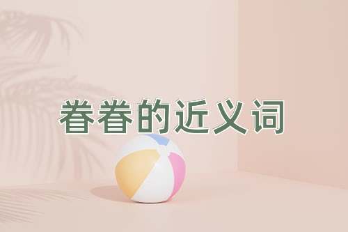 眷眷的近义词