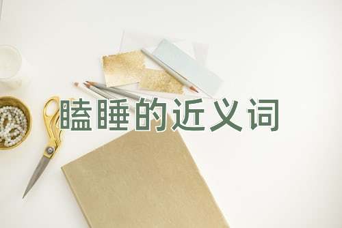瞌睡的近义词