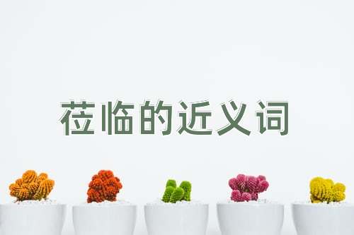 莅临的近义词