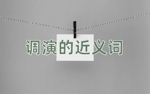 调演的近义词