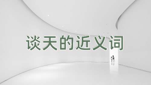 谈天的近义词