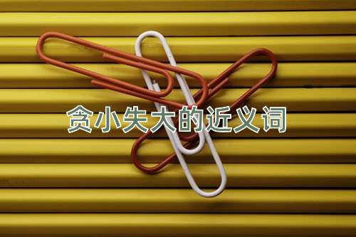 贪小失大的近义词