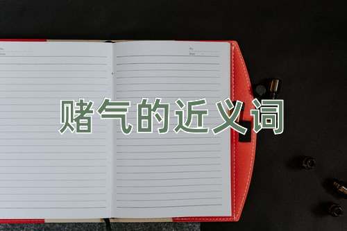 赌气的近义词