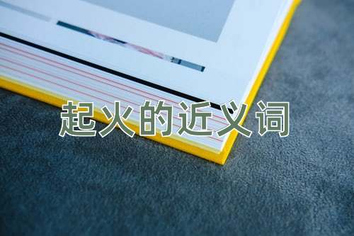 起火的近义词