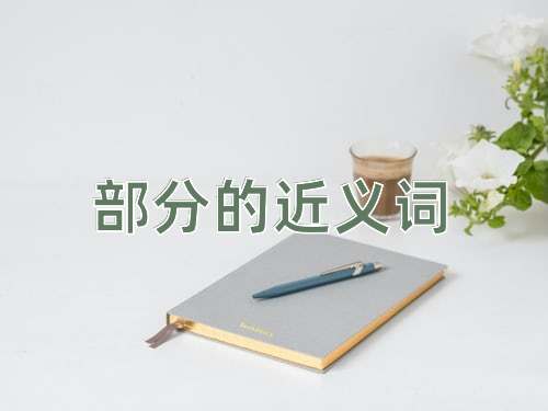 部分的近义词