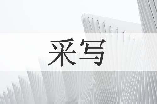 采写