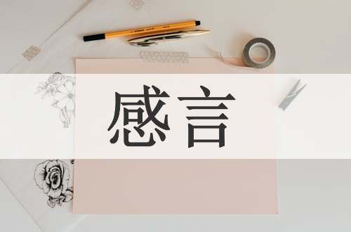 感言