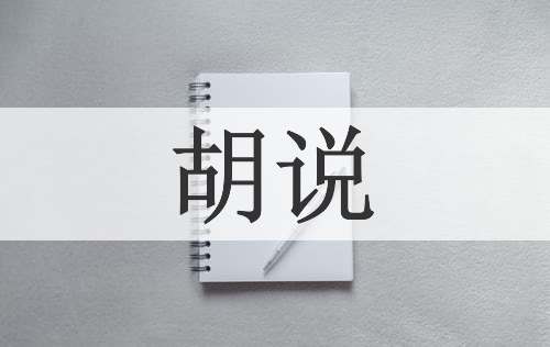 胡说
