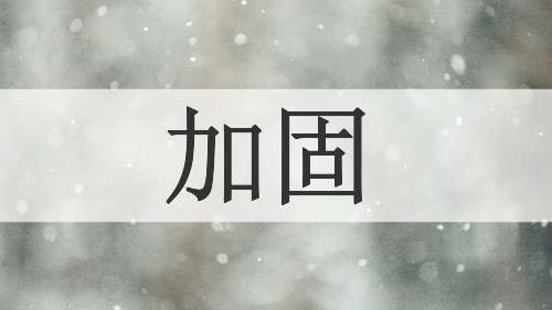 加固