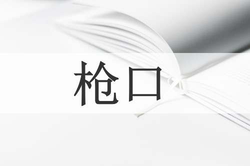 枪口