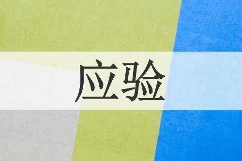 应验