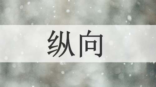 纵向