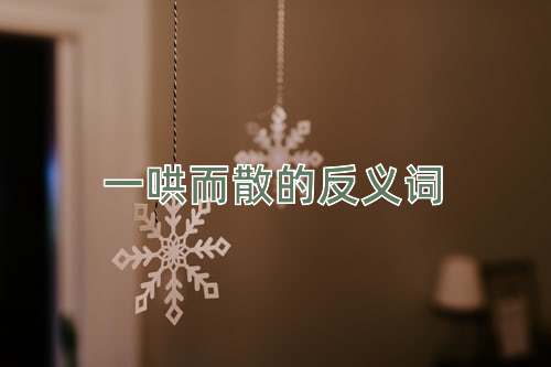 一哄而散的反义词