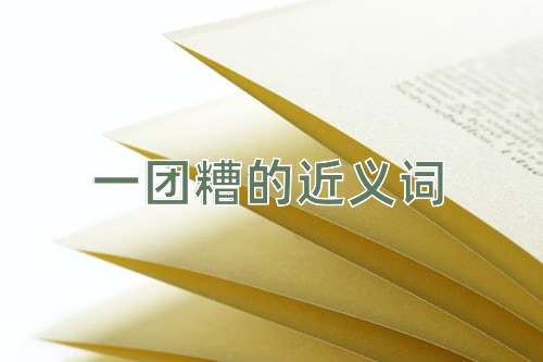 一团糟的近义词