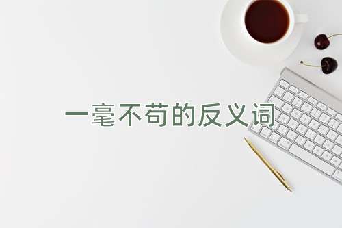 一毫不苟的反义词