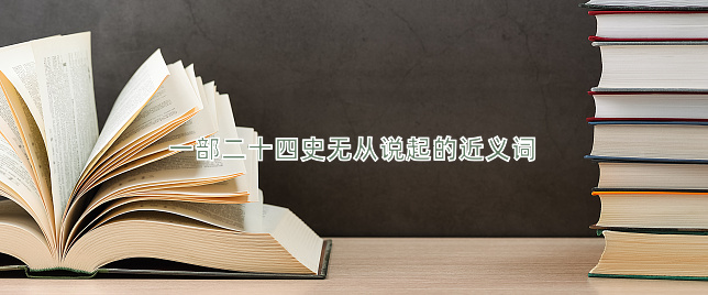 一部二十四史无从说起的近义词