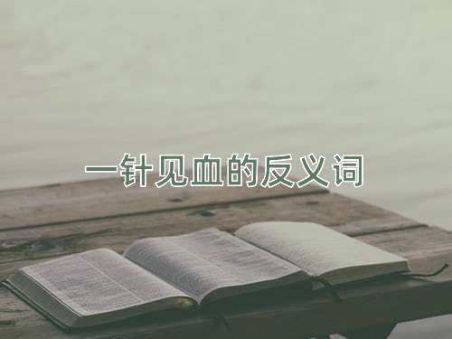 一针见血的反义词