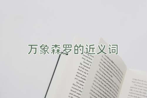 万象森罗的近义词