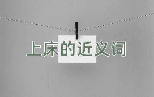 上床的近义词
