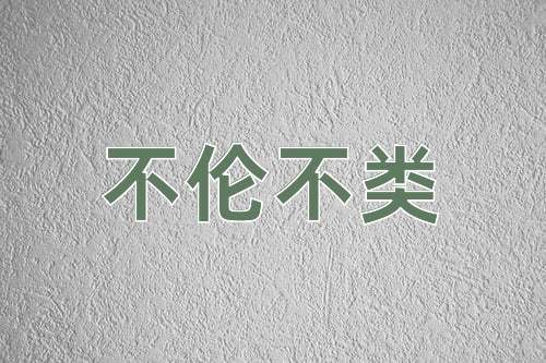 成语不伦不类