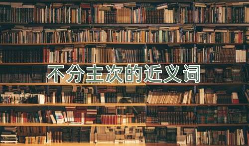 不分主次的近义词