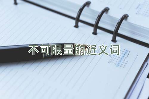 不可限量的近义词
