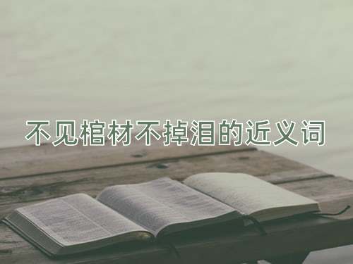 不见棺材不掉泪的近义词