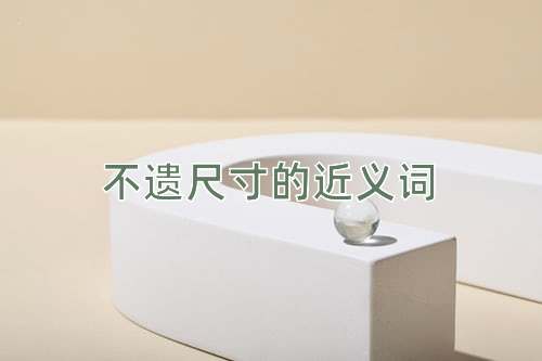 不遗尺寸的近义词