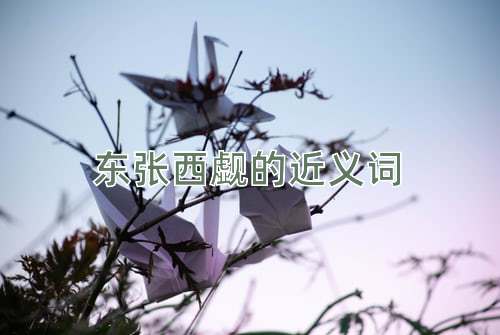 东张西觑的近义词