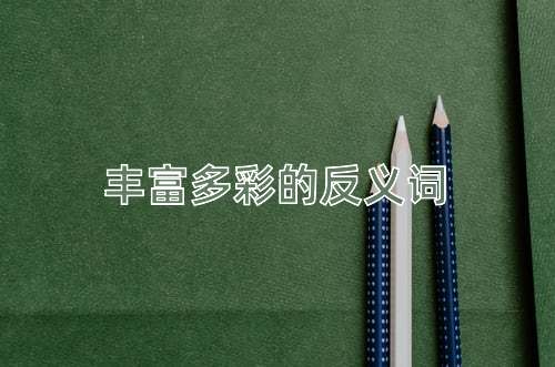丰富多彩的反义词