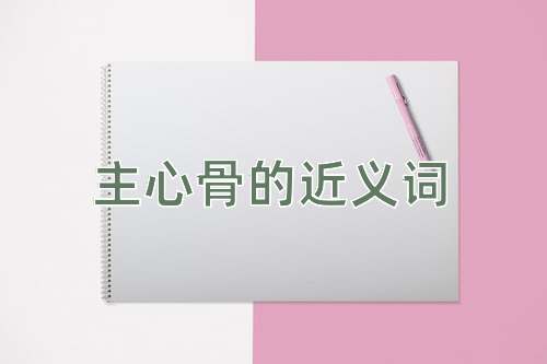 主心骨的近义词