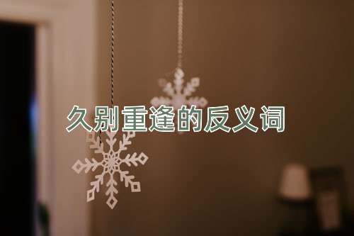 久别重逢的反义词