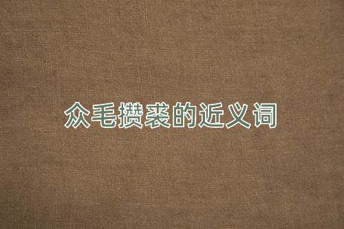 众毛攒裘的近义词