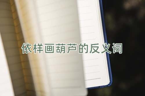 依样画葫芦的反义词