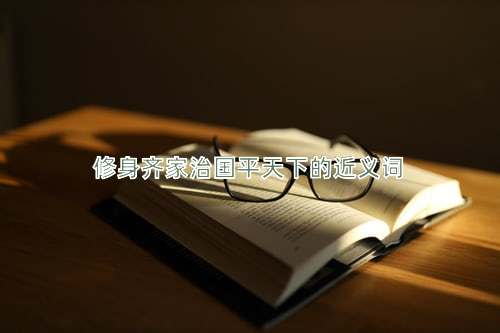 修身齐家治国平天下的近义词