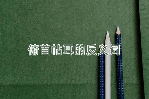 俯首帖耳的反义词
