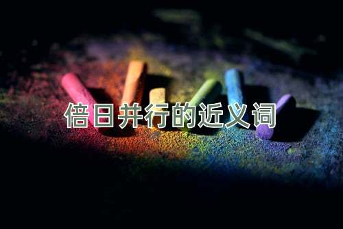 倍日并行的近义词