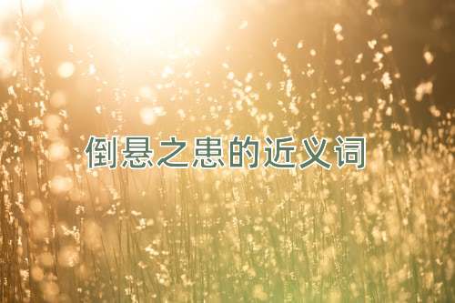 倒悬之患的近义词