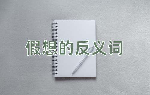 假想的反义词