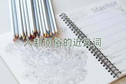 入邦问俗的近义词