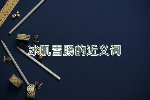 冰肌雪肠的近义词