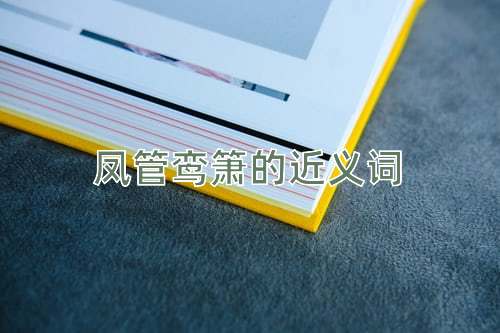 凤管鸾箫的近义词